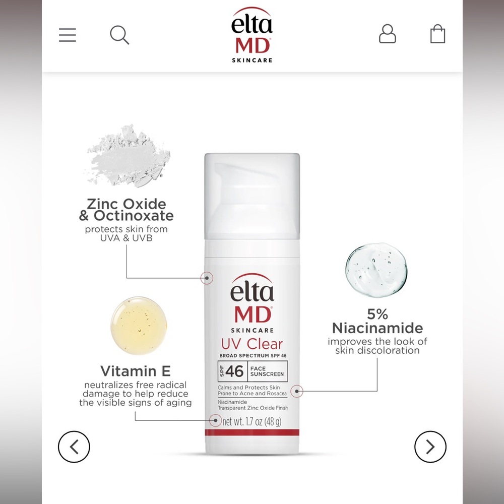 NIB EltaMD UV Clear Broad Spectrum SPF 46 Face Sunscreen - Picture 8 of 9